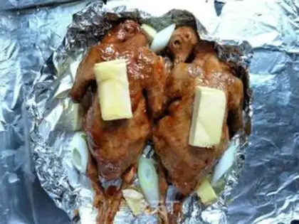 Make Roast pigeon with sauce step 4