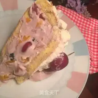 Make A fruit omelet cake step 18