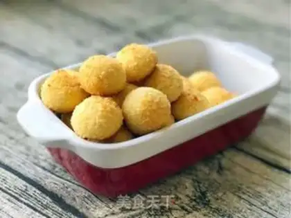 Make Egg yolk ball step 6