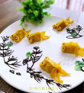 Make Goldfish dumplings step 8