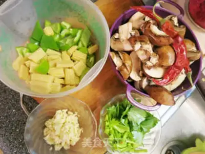 Make Mushroom corn step 0