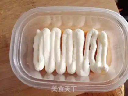 Make Net red bean milk box step 21