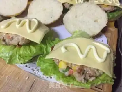 Make A field pork cheeseburger step 12