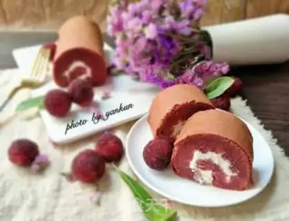 Make Red velvet cake rolls step 14