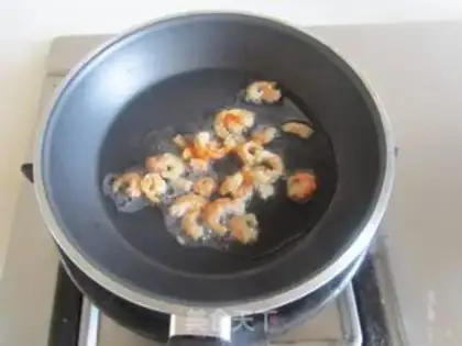 Make Shrimp mustard blue step 1