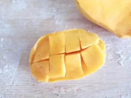 Make Mango balls step 21