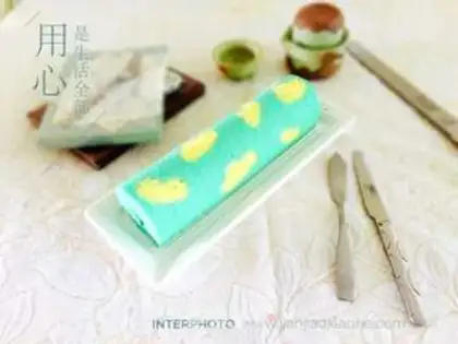 Make Blue Sky Cloud Cake Roll step 19