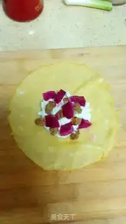 Make Cake flamingo bean step 7