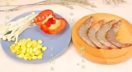 Make Egg tofu shrimp step 1