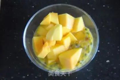 Make Blanca mango ice cream step 4