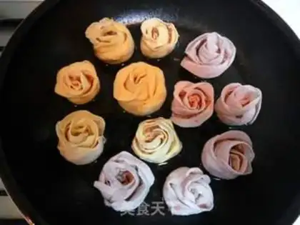 Make Rose fried dumplings step 17
