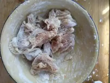 Make No fried chicken fork step 1