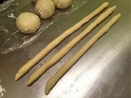 Make Three plume of bread step 5