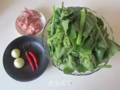 Make Pumpkin leaves step 0