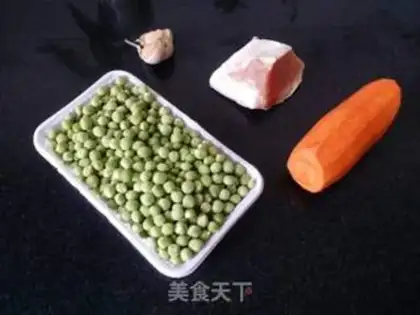 Make Peas, fried meat step 0