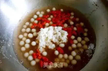 Make The wine makes round congee step 7