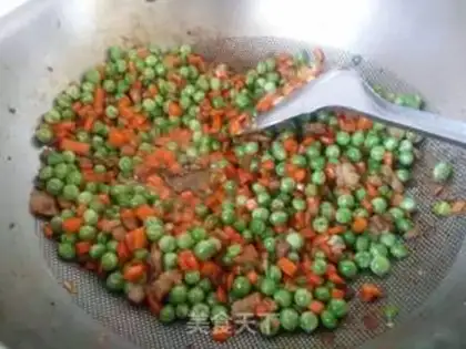 Make Peas, fried meat step 7