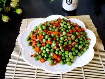 Make Peas, fried meat step 8