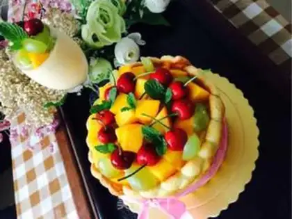 Make Mango Charlotte step 28