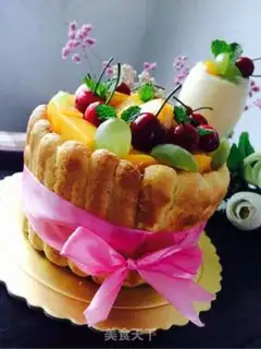 Make Mango Charlotte step 29