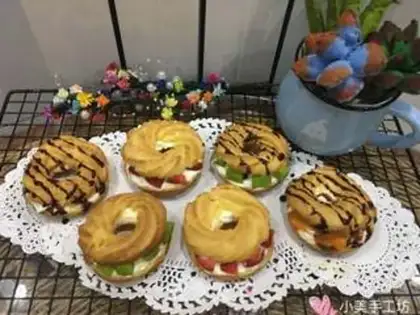 Make Fruit puffs step 9