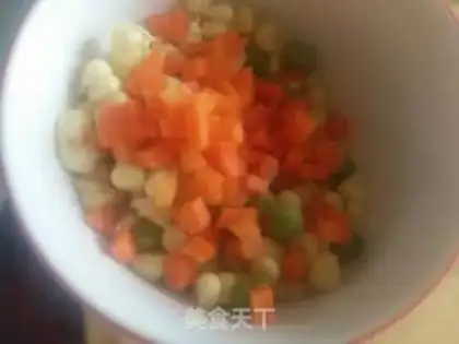 Make Gold fried rice step 1