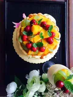 Make Mango Charlotte step 30