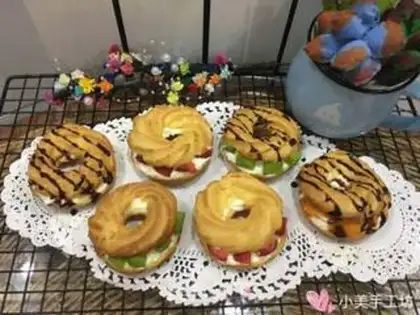 Make Fruit puffs step 10