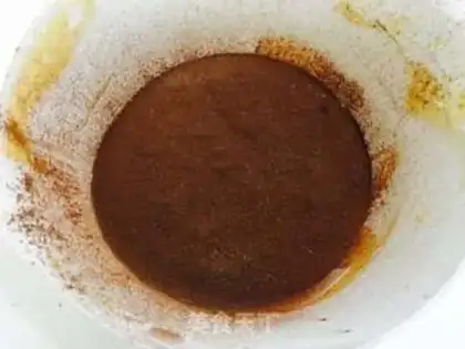 Make Zebra yogurt cake step 10