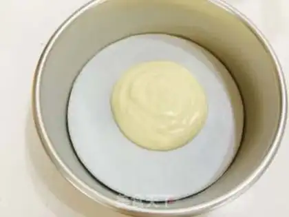 Make Zebra yogurt cake step 11