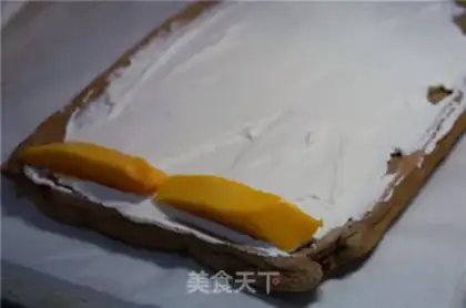 Make Cocoa mango rolls step 12