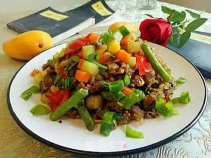 Make Rainbow rice step 5