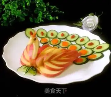 Make ♪ Vegetable platter Peacock Open ♪ step 17