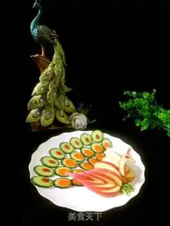 Make ♪ Vegetable platter Peacock Open ♪ step 18