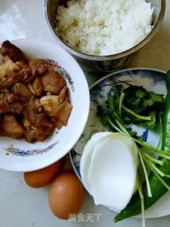 Make Spicy meat rice step 0