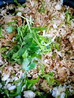 Make Spicy meat rice step 4