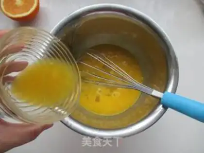 Make Orange cake roll step 3