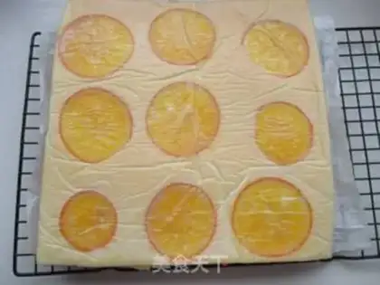 Make Orange cake roll step 10