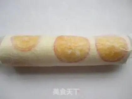 Make Orange cake roll step 12