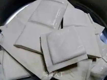 Make Fish gel tofu dry step 3