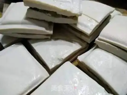 Make Fish gel tofu dry step 6