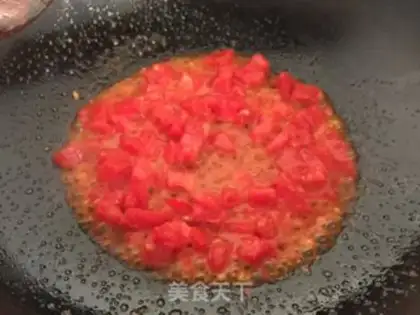 Make Tomato fried eggs step 2