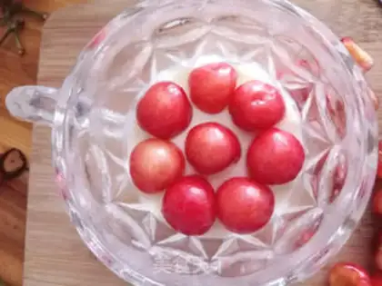 Make Cherry cream step 6