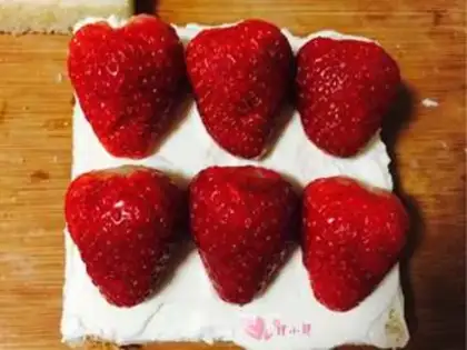 Make Strawberry butter sandwich step 11