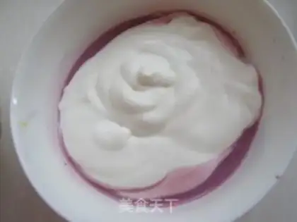 Make Blueberry double mousse step 5