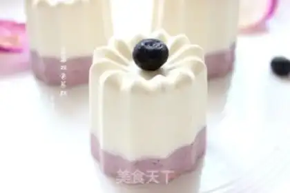 Make Blueberry double mousse step 9