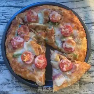 Make Bacon chicken pizza step 4