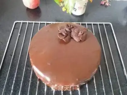 Make Chocolate noodle cake step 7