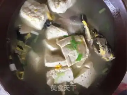 Make The yellow fish tofu step 1