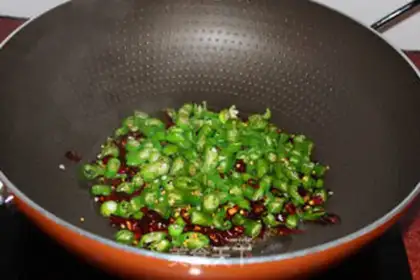Make Spicy rice powder step 2